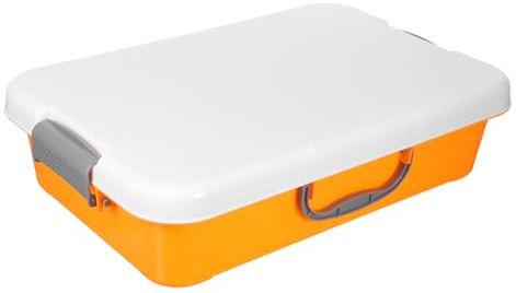 UKCOCO Sabbiera in Plastica Portatile Con Coperchio Per Ragazzo Ragazza Contenitore Per Conservazione Dei Lavoretti Sabbiera Montessori Per Uso All Aperto Chiuso Organizzatore Di Giocatto