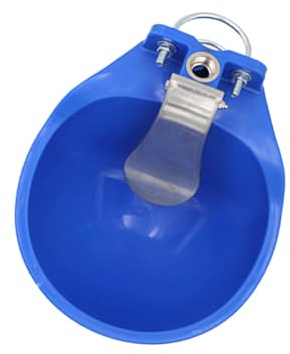 Garneck Abbeveratoio per Cavalli in Plastica Blu Grande, Ciotola Facile da Usare e Lavare per Uso in Fattoria Bovini e Mucche