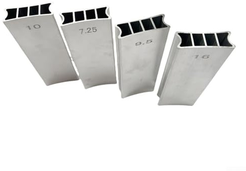 Tvåvägs radie slipblock aluminiumlegering för bandutjämningsverktyg för gitarrbasreparation 250 mm silver (9,5 20)