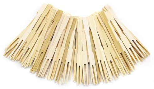 Norpro Bamboo Party Forks, 72 Pieces , 3.5 Inch