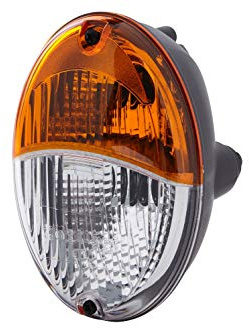 HELLA Piloto intermitente - Agroluna - Halógena - 12V - Montaje/montaje exterior/atornillado - ADR/GGVS - Color de tulipa: amarillo/blanco - Conector: Conector plano - 2BE 343 130-001