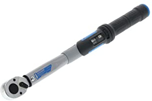 GEDORE Dremaster Drehmomentschlüssel, 1/2 Zoll, 20-100 Nm, Mit Umschaltknarre, Stahlrohr, Silber/Schwarz/Blau