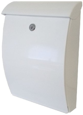 White Plastic All Weather Letterbox