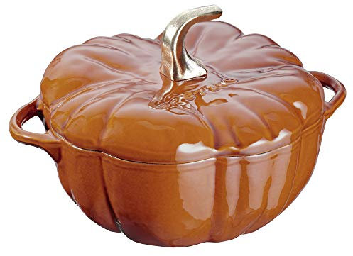 STAUB Pumpkin Cocotte, Cast Iron, Burnt orange, 3.5-qt