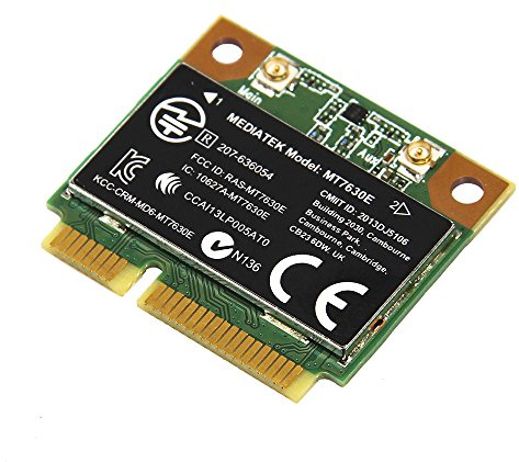 Scheda Wifi wireless Mediatek Mt7630e 802.11b/g/n Wi-fi e Mediatek Bluetooth 4.0 Wlan Adattatore Mezza Mini Pci-e Card per Hp
