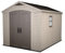 Keter Casetta da Giardino Factor 8x11, Finitura Effetto Legno, Colore Beige, 8 m², 256,4x331,5x243H cm