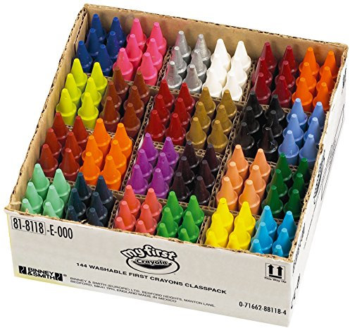 CRAYOLA MyFirst Crayons - Assorted Colours (Pack of 144) | Perfect for School Classrooms