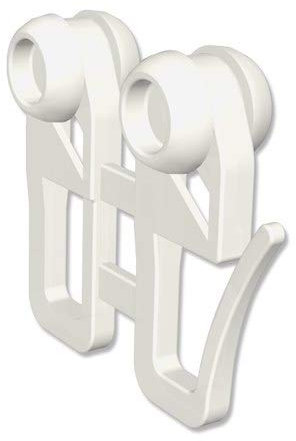 Interdeco Schleuderwagen mit Innenlaufrollen (Laufrollen) für Gardinenschienen Concept (4 Stück)