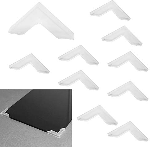 Zaky Tischkantenschutz Corner Protectors Glaseckenschutzkissen Schützt Ecken aus Glas und Spiegel（20 Stück ） (6 x 63mm)