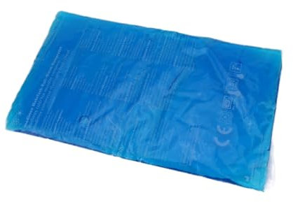 Compressa fredda e calda, confezione refrigerante, confezione da gelato, imbottitura in gel, blu, 21 x 38 cm, Blu, 21 x 38cm, moderno