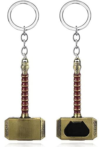 AllForYou 1pcsSilver Beer Bottle Openers Can Opener Multifunction Hammer Of Thor Shaped Beer Bottle Opener With Handle Bottler Opener Beer