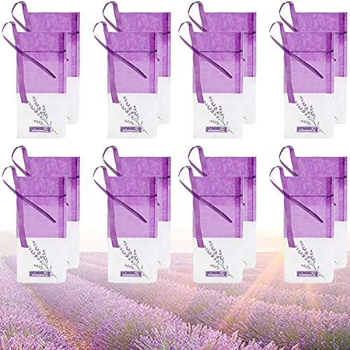 20 Stück Lavendelsäckchen lila Beutel leere Beutel kleine Gegenstände Aufbewahrungstasche Organza beutel Duftsäckchen Säckchen Kordelzugbeutel, für Lavendel, Gewürze und Kräuter