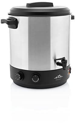 ETA Granny - Máquina de cocción automática (1800 W, ajuste de temperatura 30-100 °C, acero inoxidable, capacidad 25 L)