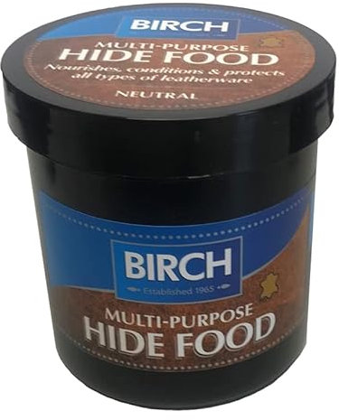 BIRCH Leather Conditioner and Preservation Cream Hide Food Balm. Leather Sofas, Furniture, Car Seats, Shoes, Boots, Bags, Jackets,4oz 118ml