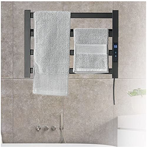 VVLXRIC Scalda Salviette Elettrico, con Display Timer/Fahrenheit Scaldasalviette Elettrici, Termoarredo Bagno Design,470x300mm