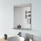 S'AFIELINA Badspiegel mit Ablage 70 × 50 × 1,0 cm (H × B × T) Spiegel mit Ablage Badezimmer Spiegel Wandspiegel mit Regal