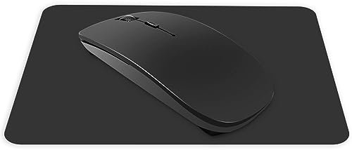 aichiw Ratón Inalámbrico Bluetooth con Alfombrilla de Ratón, Ajuste de dpi de 3 Velocidades, Ligero y Portátil, Compatible con Portátil/iPad/iPhone/Mac/PC, Requiere Pila AA (No Incluida)(Negro)