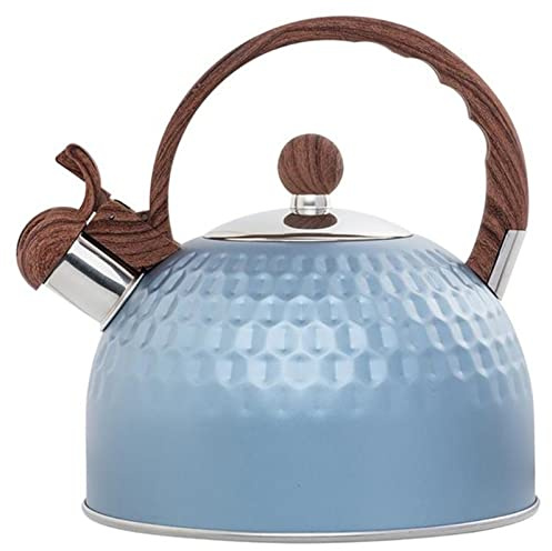 Bouilloire 2.5L Théière Sifflante Théière Inox Tripot Topot Top Bouilloire avec poignée en bois Kettle Sifflant Bouilloire Electrique (Color : 2.5L, Size : 2)
