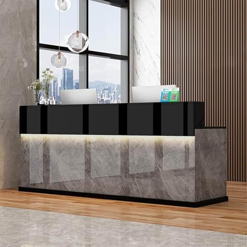 Moderner Schreibtisch für den Empfang mit großer Theke, 51 x 20 x 60 cm, für das Büro