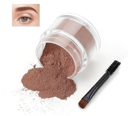 Boobeen Kit de Polvos para Cejas, Polvos para Rellenar Cejas con Brocha para Cejas, Kit de Maquillaje en Polvo para Cejas para Dar Forma, Definir, Rellenar Cejas