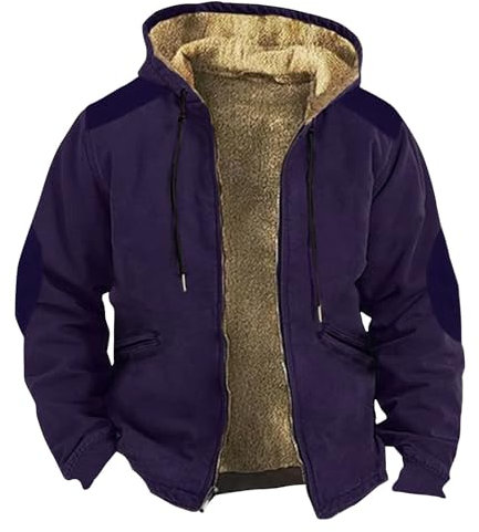 Jacke Herren Übergangsjacke Jagdbekleidung Herren Jagdbekleidung Herren Herren Regenjacke Wasserdicht Winter Jacke Herren Felljacke Herren Männer Jacke Herrenjacke Übergangsjacke Blau Xl