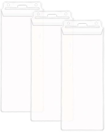 Konzert Ticket Hülle für Konzertkarten und Konzerttickets von Eventim 84 x 205 mm [3 Stück] Ausweishülle für Sportveranstaltungen Tickets