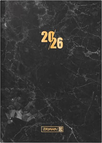 BRUNNEN Buchkalender Mod. 795 '26 „Graphite“ | A5, Papier