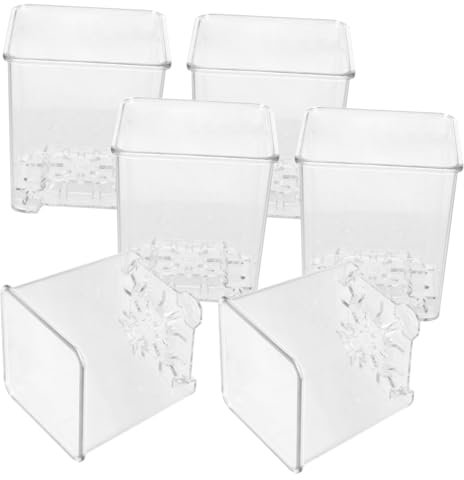 UPKOCH 6 Pots de Pépinière Transparents en Acrylique pour Orchidées