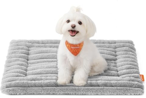 Feandrea Hundedecke, S, 60 x 45 cm, Haustierdecke für Hunde, Katzen, Hundesofa maschinenwaschbar, Hundesofa-Schutzdecke, Taubengrau PPB041GD01