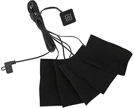 USB -Kleidung Heizkissen mit Verstellbarer Temperatur | Fünf Heizkissen für Nacken, Rücken, Bauch und Lendenwirbelsäule | Biegbares und Waschbares Heizelement
