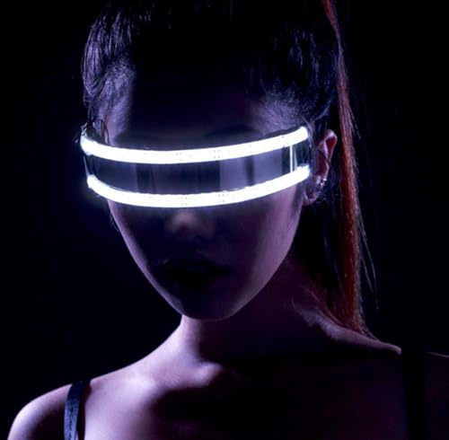 YUANYUYING LED-Brille, blinkende Partybrille – Neonbrille für Konzerte, Raves & Festivals