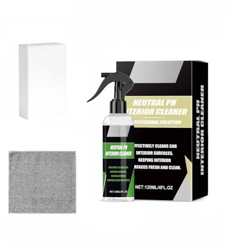Saiyana Set Professionale per la Cura degli Interni dei Veicoli Prevenzione della Polvere e dello Sporco Pulizia duratura Materiali tossici per tappezzeria Pacchetto detergenti per Interni