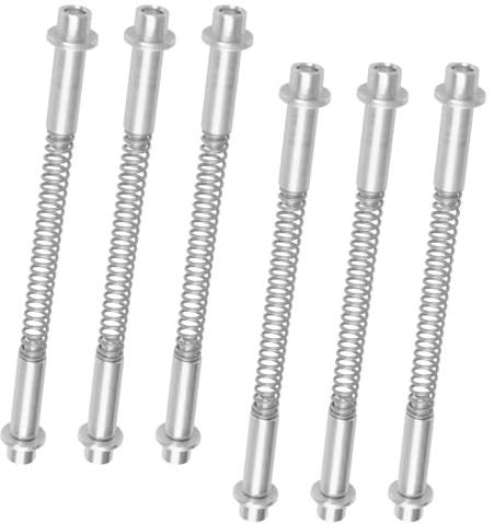 UFURMATE K 5131 - Set di 6 perni per cerniera della porta, perni di ricambio per porte e schermi (alluminio)