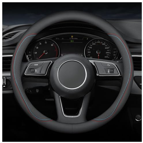 Lenkradbezug für das Auto Für VW Golf VIII Vi V IV III II I | Rutschfest,atmungsaktiv,Nappa-Lederoptik,sportlich,doppelt vernäht,geruchlos,ergonomisch,langlebig,griffsicher,passgenau