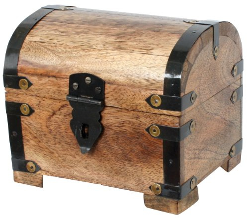 Bartl Piraten-Schatztruhe, Holz, braun