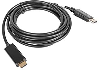 LANBERG CABLE DISPLAYPORT MACHO A HDMI MACHO CA-DPHD-10CC-0030-BK MAXIMA RESOLUCION 1080P 3 METROS