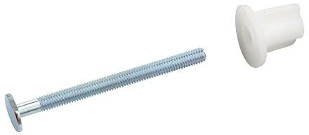2 Fixations Abattant de WC Vis 6x75 mm Tête Ovale + Ecrou NOYON & THIEBAULT