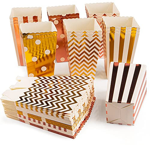 VIBIRIT 72 Stück Popcorn Boxes Candy Container, Popcorn Tüten Klein Candy Bar Zubehör Tüten Pappe für Snacks Partytüten Behälter für Party Geburtstag Hochzeit Geschenk