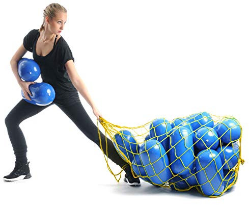 Original Pezzi 16 x Mini Eggball + 1 Ballnetz Kombi-Angebot blau