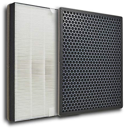2er Filter-set kompatibel mit Philips Luftreiniger [AC2882, AC2887, AC2889 & AC3829] HEPA Filter und Aktivkohlefilter [Ersetzt FY2422 & FY2420] für Allergiker gegen Viren,Feinstaub,Gerüche