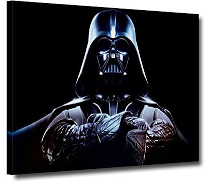 ZHONGYUTONG Darth Vader Filmposter Kunstdruck Gerahmt HD-Leinwand Wandbilder Heimdekoration für Wohnzimmer, Schlafzimmer (30x45cm)