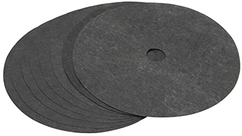 sourcing map Confezione da 8 anelli di pacciamatura per alberi in tessuto non tessuto da 52,1 cm, nero