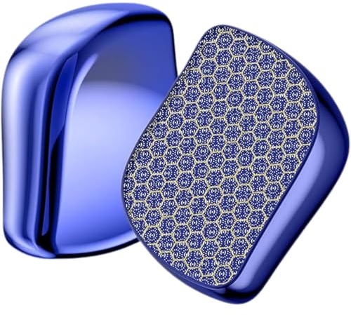 T NEWFUN Nano Glas Hornhautentferner- Hochwirksame Hornhautfeile für samtweiche Füsse - Zur Fußpflege für schöne Füße - Effektives Nano Glas-Professionelle Pediküre -waschbar und wiederverwendbar-Blau