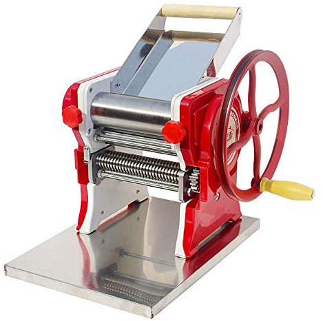 sjdoPulse Professional Pasta Maker Machine Multifunction Pasta Machine Cutters Noodles Adjustable Thickness Settings Perfect Fresh Cutter (Color : Red, Size : 2