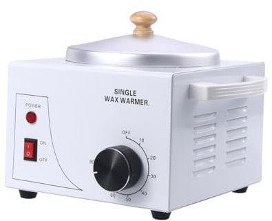 IWOWHERO Macchina Scaldacera per Paraffina 1L Riscaldamento Regolabile in Metallo per Estetiste e Include in Alluminio