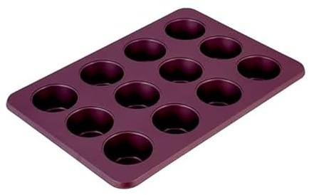 KitchenAid Muffinform aus aluminisiertem Stahl, antihaftbeschichtet, für 12 Muffins, Rote Beete
