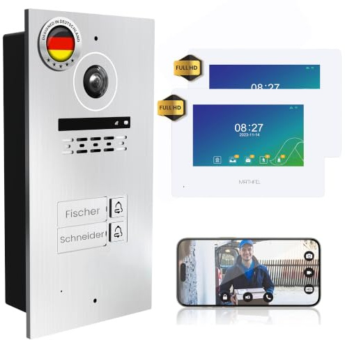 Mathfel 2 Familienhaus Silber (2 x 7 Monitor, Gravur)