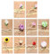 10-Teiliges Umschlag-Grußkarten-Set, Blumendekoration-Grußkarte, Retro-Kraftpapier-Umschlag, Diy Kreative Grußkarte, Segenskarte, Geburtstagsgeschenk-Grußkarte