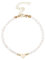 NHPY 1 Stück Armband damen, Perlenarmband damen, Armband damen gold, Goldene perlen armbänder mit herz anhänger