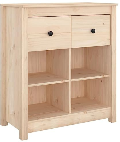 HEFZGDB Sideboard 70x35x80 cm Massivholz Kiefer Sideboard Flur Küchenschrank Vorratsschrank Küche Vitrinenschrank Wohnzimmer für Café Dessert Shop Küche Speisesaal